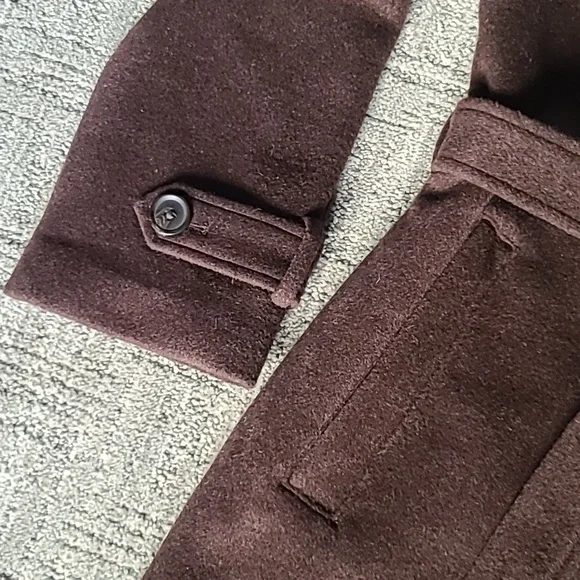 Abercrombie & Fitch Double-Breasted Wool-blend Coat in Dark Coffee - Picture 10 of 12